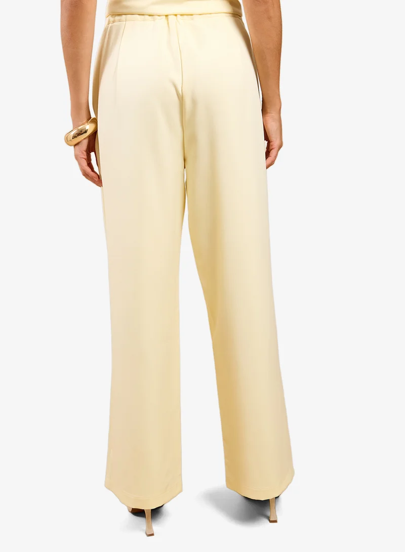 Little Mistress Yellow Wide Trouser